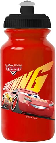 Disney Cars, Borraccia Da Ciclismo Bambino, Rosso, 380Ml