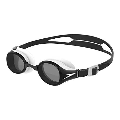 Speedo Unisex Bambini Junior Hydropure Junior Occhialini, Nero/Bianco/Smoke, Taglia Unica
