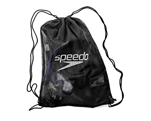 Speedo Unisex Adulto Equipment Mesh Bag Borsa, Nero, Taglia Unica