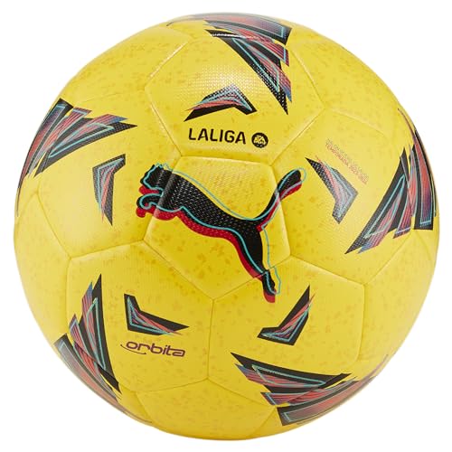 Puma 084108-02 Orbita Laliga 1 Hyb Pallone Da Calcio Ricreativo Unisex Adulto Yellow Taglia 5