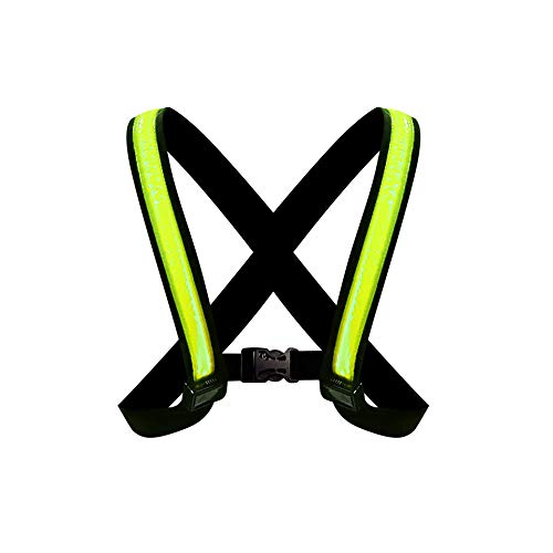 Easypix Street Glow-Taglia S/M-Gilet Di Sicurezza Riflettente, Adatta Come Giacca Per Ciclisti, Pedoni E Da Lavoro. Alta Visibilità E Regolabile. Unis