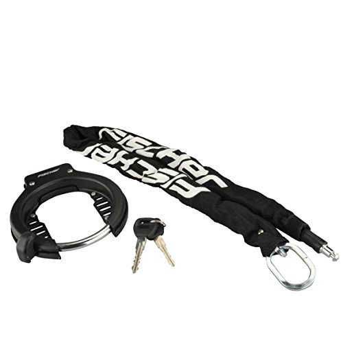 Fischer Rahmenschloss, Catena Di Collegamento Della Serratura Dell'Anello Del Telaio Unisex-Adulto, Nero-Nero, M