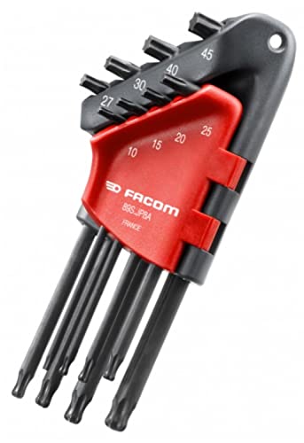 Facom Set Di 8 Chiavi Torx Sferiche Da 10 A 45