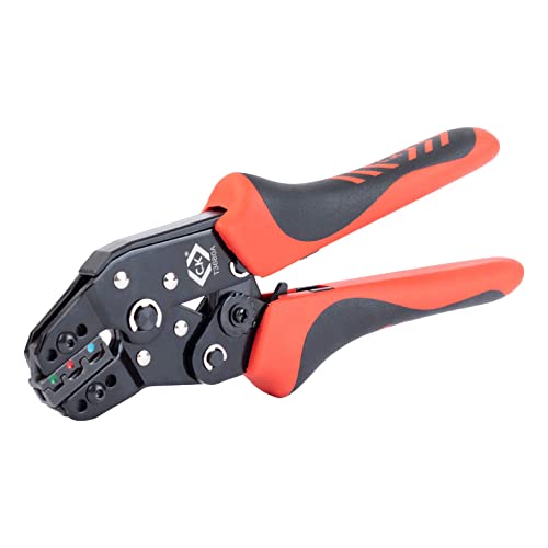 Pinza A Cricchetto Per Terminali Isolati 0,25 - 2,5 Mm²