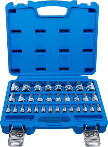 Bgs 74258 | Set Di Chiavi A Bussola | 6,3 Mm (1/4) / 10 Mm (3/8") / 12,5 Mm (1/2") Drive | Esagono Interno 2-19 Mm / 1/4-9/16" | Dimensioni Metriche E