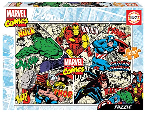 Educa - Comics Other Heroes Marvel Puzzle 1000 Pezzi, Multicolore, 18498