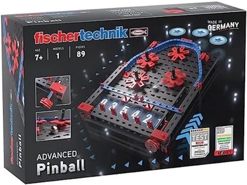 Fischertechnik 569015 Advanced Pinball – Kit Di Costruzione Per Bambini Dai 7 Anni In Su, Giocattolo Di Costruzione, Mini Giochi Con Flipper