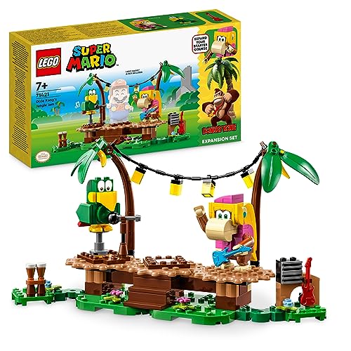 Lego Super Mario Pack Di Espansione Concerto Nella Giungla Di Dixie Kong Con Le Figure Di Dixie Kong E Pagal Il Pappagallo, Giocattolo Costruibile Da
