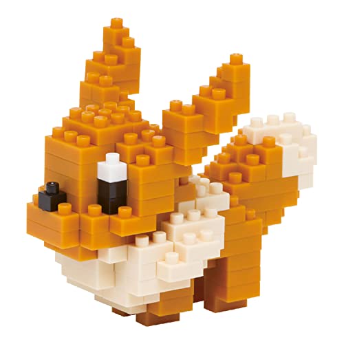 Bandai - Nanoblock - Eevee - Pokémon - Mini Statuina In Mattoncini - Gioco Di Costruzione - Kit Di Costruzione Per La Figura Di Pokémon Eevee In Stile