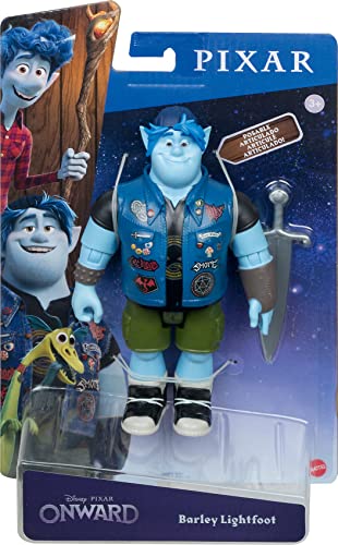 Disney Pixar- Onward Barley Personaggio Articolato, Gmm16