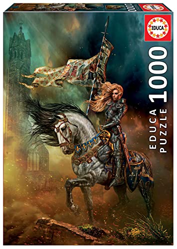 Educa - Puzzle Da 1000 Pezzi Per Adulti | Joan Of Arc. Dimensioni: 48 X 68 Cm. Include La Colla Del Fix Puzzle Consigliato A Partire Dai 14 Anni (1926
