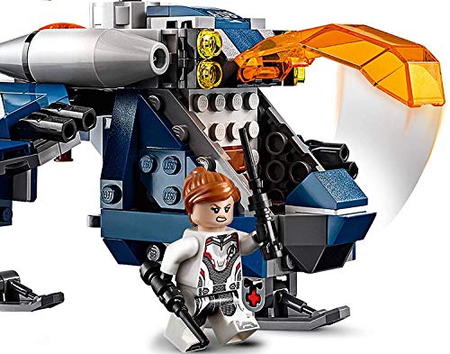 Lego Super Heroes Avengers - Hulk Salvataggio In Elicottero Con Figue Di Pepper Potts Con 2 Power Blast E La Vedova Nera, Set Di Costruzioni Per Bambi