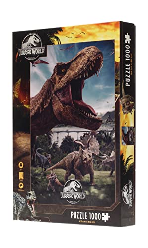 Sagas,Jurassic World- Puzzle 1000 Piezas Jurassic World Compo Rex Does Not Apply Giurassico Pezzi, Multicolore, One Size, Rs531138