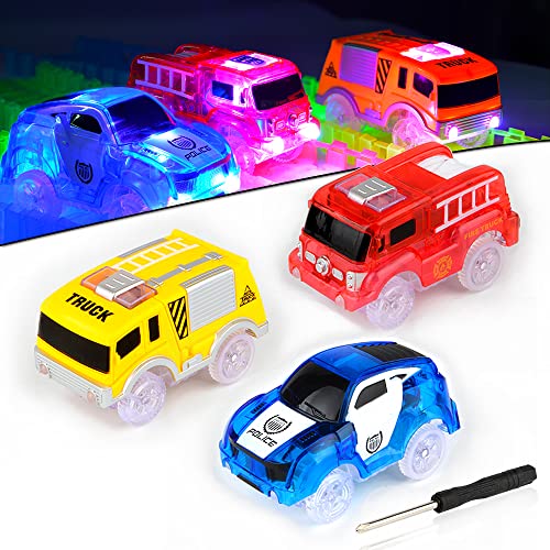 Anisqui Track Cars, Auto Giocattolo Per Bambini Pista Macchinine Auto Elettriche Il Bagliore Nel Buio Traccia, Per I Regali Di Natale Regalo Di Comple