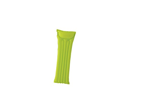 Intex 59703 - Materassino Tinta Unita, 183 X 69 Cm, Verde/Azzurro/Fuxia