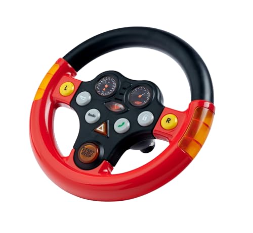 Big- Multi-Sound Volante Toy Parts, Colore Rosso/Nero, 800056459