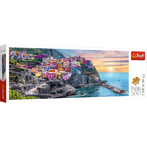 Trefl 29516 Panoramapuzzle 500 Elemente-Reisen, Urlaubslandschaft, Diy, Kreative Unterhaltung, Puzzles Für Erwachsene Und Kinder Ab 10 Jahren, Vernazz