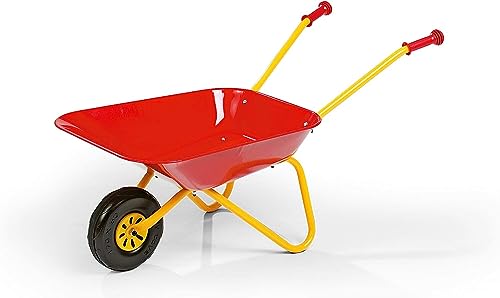 Carriola Per Bambini Rolly Toys (Colore Giallo/Rosso, Carriola Da Giardino, Carriola In Metallo, Giocattolo Per Bambini Dai 2,5 Anni In Su, Portata 25