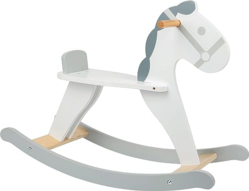 Small Foot Small Foot-11523 Cavallo A Dondolo Skandi, Legno, Gioco Di Ruolo Anche Per I Più Piccoli, In Stile Moderno Giocattoli, Multicolore, 11523