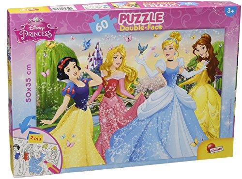 Lisciani Giochi- Princess Disney Puzzle Doppia Faccia, 60 Pezzi, Multicolore, 47901