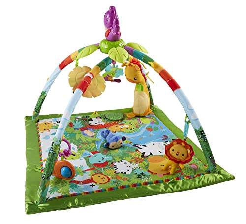 Fisher-Price Palestrina Neonato Del Tucano, Palestrina Con Luci, Musica E Personaggi, Ripiegabile, Tappetino Lavabile In Lavatrice, Regalo Bambini 0+