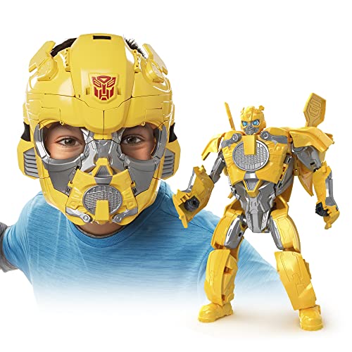 Transformers - Maschera Di Bumblebee Convertibile 2 In 1 Ispirata Al Film Risveglio, Per Bambini E Bambine Dai 6 Anni In Su, 22,5 Cm