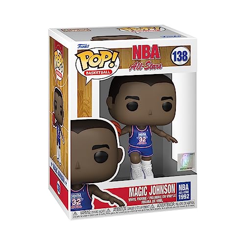 Funko Pop! Nba Legends-Magic Johnson - (Blue All Star Uni 1991) - Figura In Vinile Da Collezione - Idea Regalo - Merchandising Ufficiale - Giocattoli