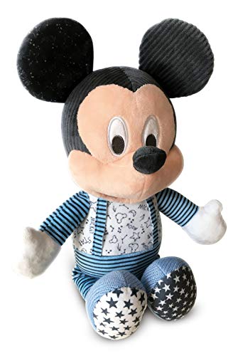 Clementoni Disney Baby Mickey, Peluche Interattivo Baby Mickey,Luci E Melodie, 100% Lavabile, 6 Mesi+, 17394