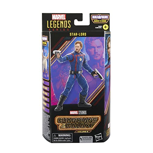 Marvel Hasbro Legends Series, Star Lord, Action Figure Ispirate Al Film Guardiani Della Galassia Vol. 3", Da 15 Cm