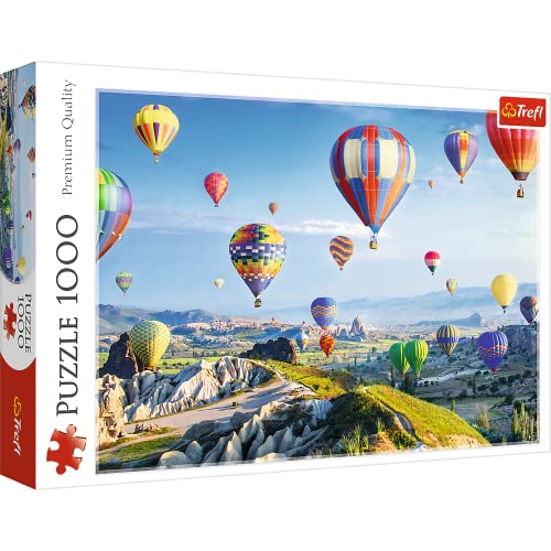 Trefl, Puzzle, Vista Della Cappadocia, 1000 Elementi, Turchia, Palloncini Volanti, Immagine Con Palloncini, Volo In Mongolfiera, Puzzle Fai Da Te, Int