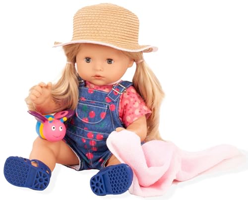 Götz 2018244 Maxy Aquini Cherry Kiss Doll - 42 Cm Bambola Da Bagno Con Capelli Biondi E Occhi Azzurri Che Si Chiudono - Adatto Per Bambini Dai 3 Anni