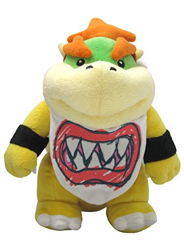 Sanei Super Mario All Star Collection - Peluche Di Bowser Jr., Collezione Super Mario All Star, Colore: Giallo, Verde