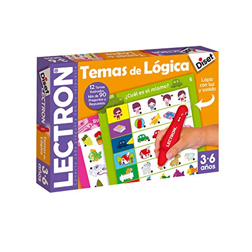 Diset - Lectron Lapiz “Temas De Logica” - Gioco Educativo Con Penna Magica (Versione Spagnola) Mod.: 63882