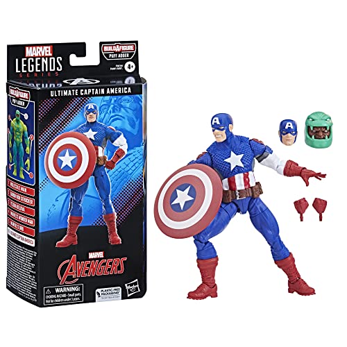Marvel Hasbro Legends Series, Captain America Ultimate, Ultimates Classic Comic, Action Figure Collezionabile Per Adulti Da 15 Cm