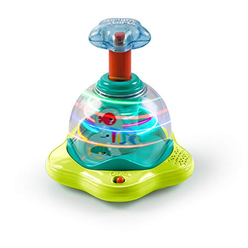 Bright Starts Press & Glow Spinner Giocattolo Musicale Causa-Effetto Per Bambini, Età 6 Mesi+
