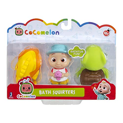 Cocomelon Wt80125 - Giocattoli Per Il Bagno Con Spruzzino (Pesce, Tartaruga, Jj)