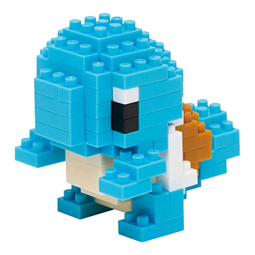 Bandai - Nanoblock - Squirtle - Pokémon - Mini Statuina In Mattoncini - Gioco Di Costruzione - Kit Di Costruzione Per La Figura Di Pokémon Squirtle In