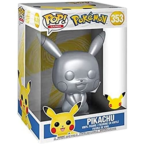 Funko 59873 Pop Jumbo: Pokemon S5-10" Pikachu Figura Da Collezione