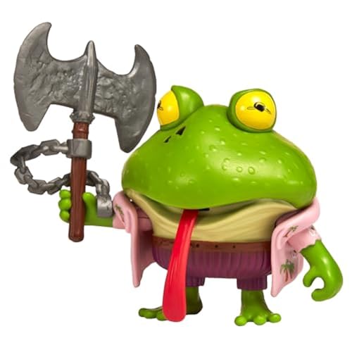 Teenage Mutant Ninja Turtles: Playmates Toys - Action Figure Di Base A Forma Di Rana Di Gengis Mutant Mayhem, 10 Cm