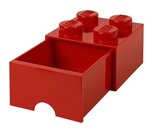 Lego L4005R.00 Storage Brick 4 Con Cassetti Rosso