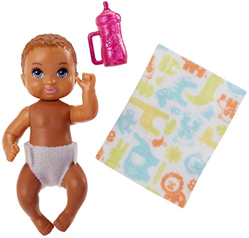 Barbie Bambino Bruna Mattel Fhy78 | Babysitter | Famiglia Bambola