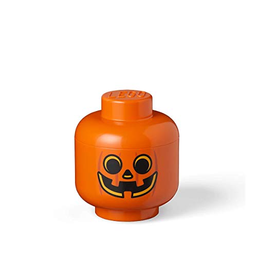 Room Copenhagen Scatola Contenitore Piccola Testa Lego-Zucca S 2L Halloween, Colore, 40311729