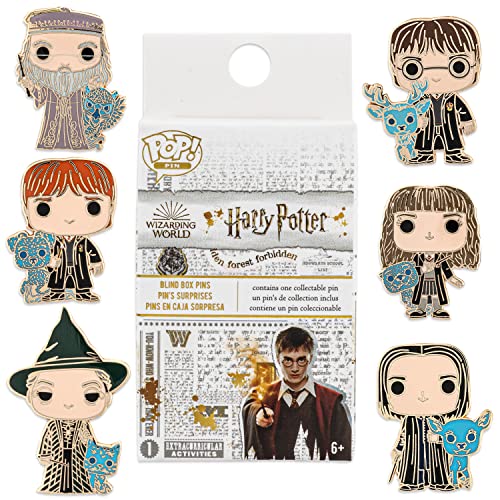 Loungefly Funko Hp 6 Pieces Blind Box Set Eaches - Harry Potter - Harry Potter - Blind Box Spille Smaltate - Spilla Da Collezione Carina - Per Gli Zai
