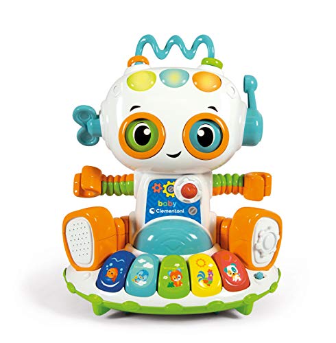 Clementoni - Baby Robot Gioco Elettronico Parlante (Versione In Italiano), Multicolore, 12 Mesi+, 17393
