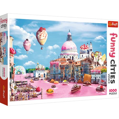 Trefl 1000 Elementi, Città Divertenti, Qualità Premium, Per Adulti E Bambini Dai 12 Anni Puzzle, Colore Dolci A Venezia, 10598