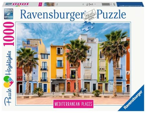 Ravensburger - Puzzle Mediterranean Spain, Collezione Mediterranean Places, 1000 Pezzi, Idea Regalo, Per Lei O Lui, Puzzle Adulti