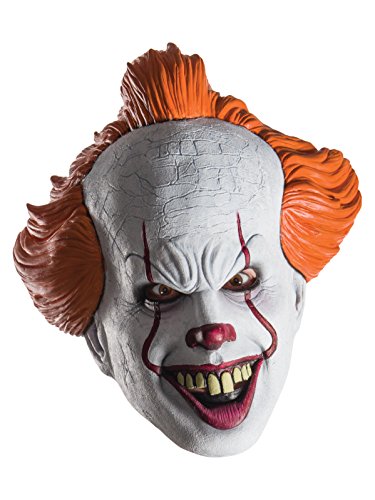 Rubies - Maschera Pennywise Per Adulti, Accessori Per Costumi, Vinile, Taglia Unica (Rubies 34718)