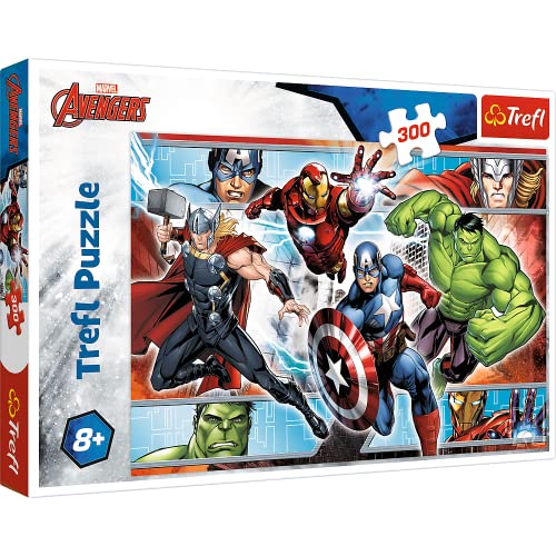 Trefl-Meister, Disney Cars 300 Elementi, Avengers, Per Bambini Da 8 Anni Puzzle, Colore Marvel Pezzi, 23000