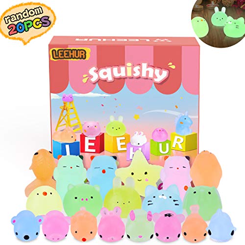 Leehur Squishies Fluorescente Squishy Giocattoli Mini Morbidi Cute Squishy Gatto Morbido Spremere, No Tossici E Giocattoli Divertenti Di Sollievo Gioc