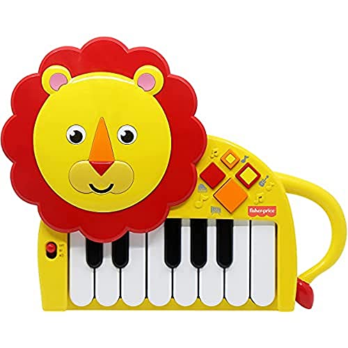Fisher-Price- Pianola Leoncino Licensing Giocattolo Musicale, Multicolore, 22292